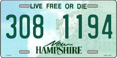 NH license plate 3081194
