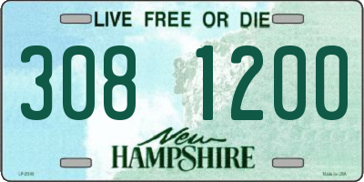 NH license plate 3081200