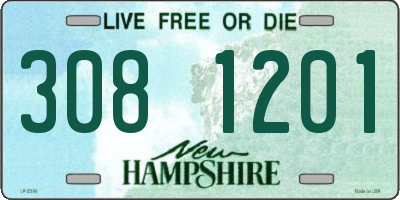 NH license plate 3081201