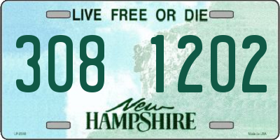 NH license plate 3081202