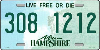 NH license plate 3081212