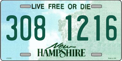 NH license plate 3081216