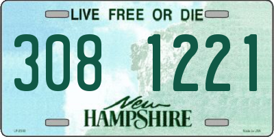 NH license plate 3081221
