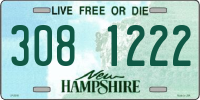 NH license plate 3081222