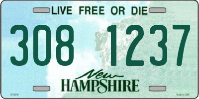 NH license plate 3081237