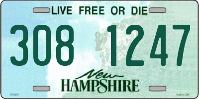 NH license plate 3081247