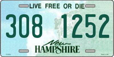 NH license plate 3081252