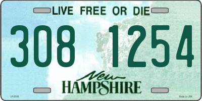 NH license plate 3081254