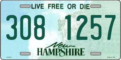 NH license plate 3081257