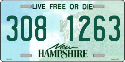 NH license plate 3081263