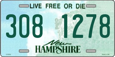 NH license plate 3081278