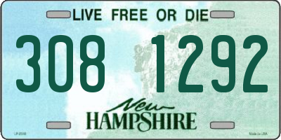 NH license plate 3081292