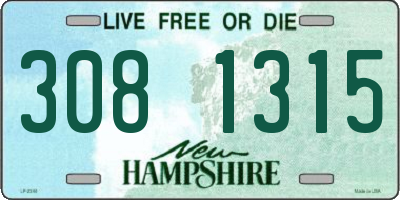 NH license plate 3081315