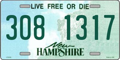 NH license plate 3081317