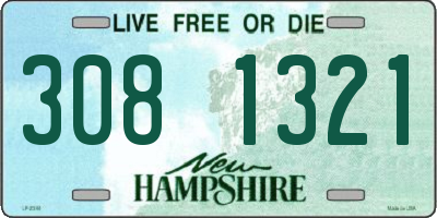 NH license plate 3081321