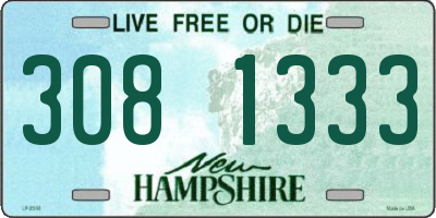 NH license plate 3081333