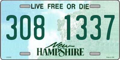 NH license plate 3081337