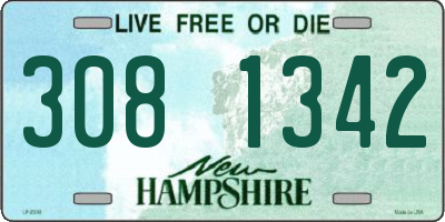 NH license plate 3081342