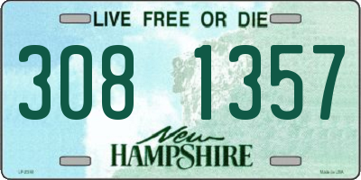 NH license plate 3081357
