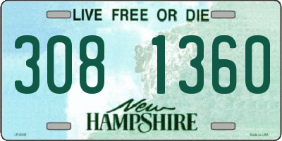 NH license plate 3081360