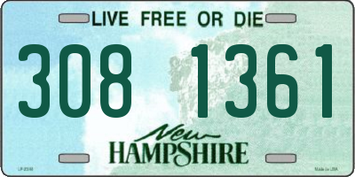 NH license plate 3081361