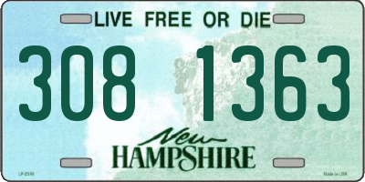 NH license plate 3081363