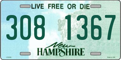 NH license plate 3081367