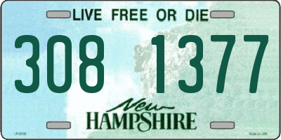 NH license plate 3081377
