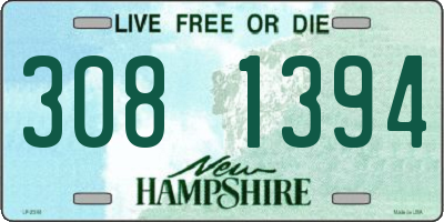 NH license plate 3081394