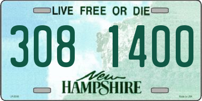 NH license plate 3081400