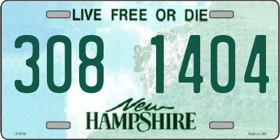 NH license plate 3081404