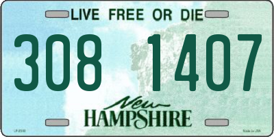 NH license plate 3081407