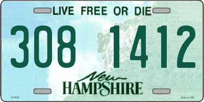 NH license plate 3081412
