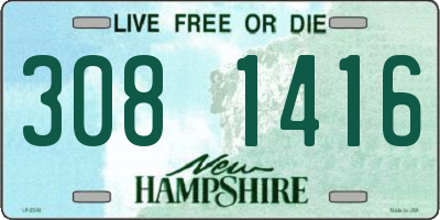 NH license plate 3081416