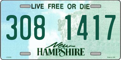 NH license plate 3081417