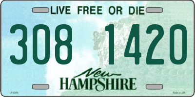 NH license plate 3081420