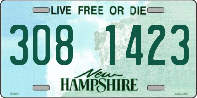 NH license plate 3081423