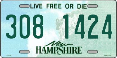 NH license plate 3081424