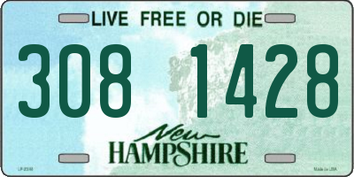 NH license plate 3081428