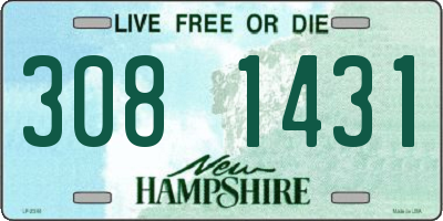 NH license plate 3081431