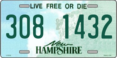 NH license plate 3081432
