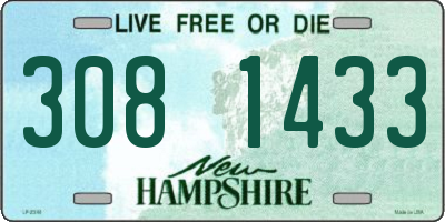 NH license plate 3081433