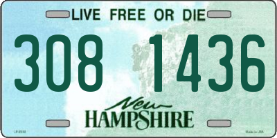 NH license plate 3081436