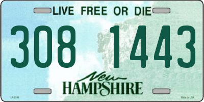 NH license plate 3081443