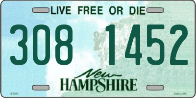 NH license plate 3081452