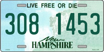 NH license plate 3081453