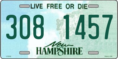 NH license plate 3081457