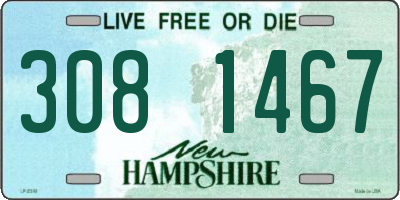 NH license plate 3081467