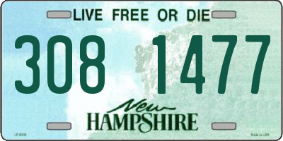 NH license plate 3081477