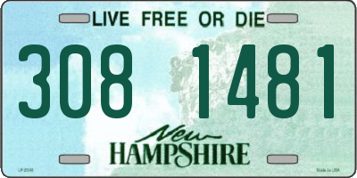 NH license plate 3081481